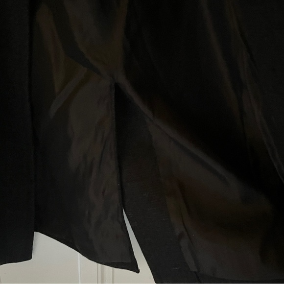 Banana Republic Classic Mid Length Wool Blend Peacoat Charcoal Gray Women’s M - Picture 12 of 12